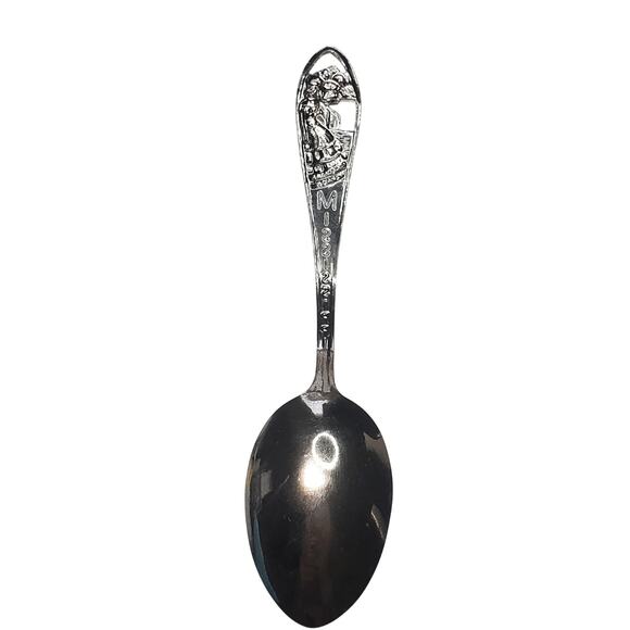 Mississippi Collector Souvenir Spoon 4" Vtg Silver Tone - Picture 4 of 6